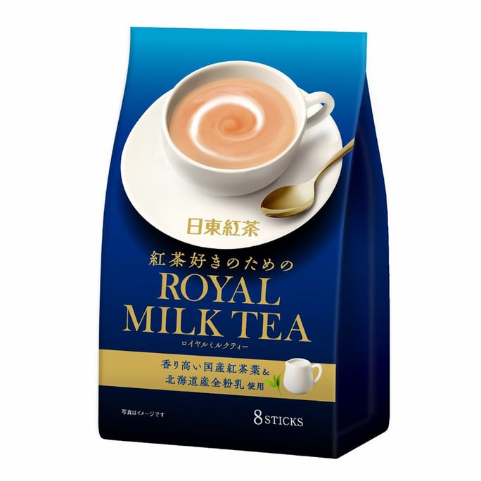 日本日東紅茶 ロイヤルクラシックミルクティー まろやかインスタントミルクティー 8本 112g