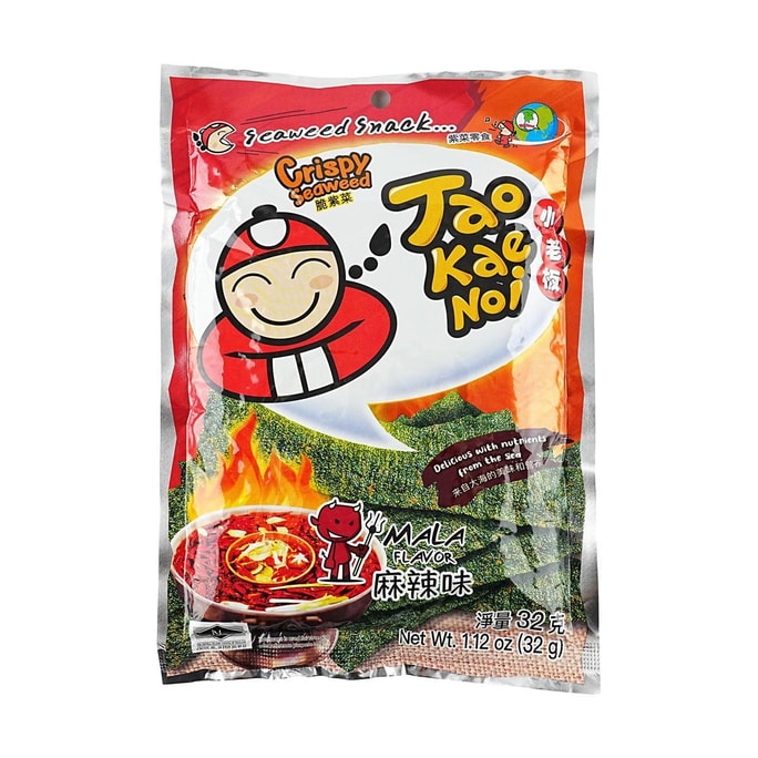 泰国TAOKAENOI小老板 脆海苔 麻辣味 32g