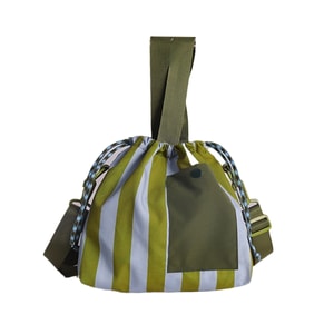 Daily Commute Lunch Bag Large Capacity Handheld Adjustable Strap Crossbody Thermal Food Bag  Light Blue Green F 1 Piece