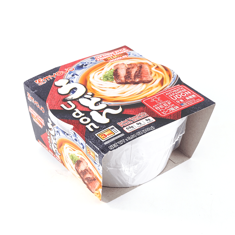 商品詳情 - 日本MYOJO明星 可微波鮮湯速食烏龍麵 牛肉風味 160g - 圖片4