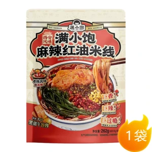 【中国直邮】 满小饱 麻辣红油米线262g*1袋