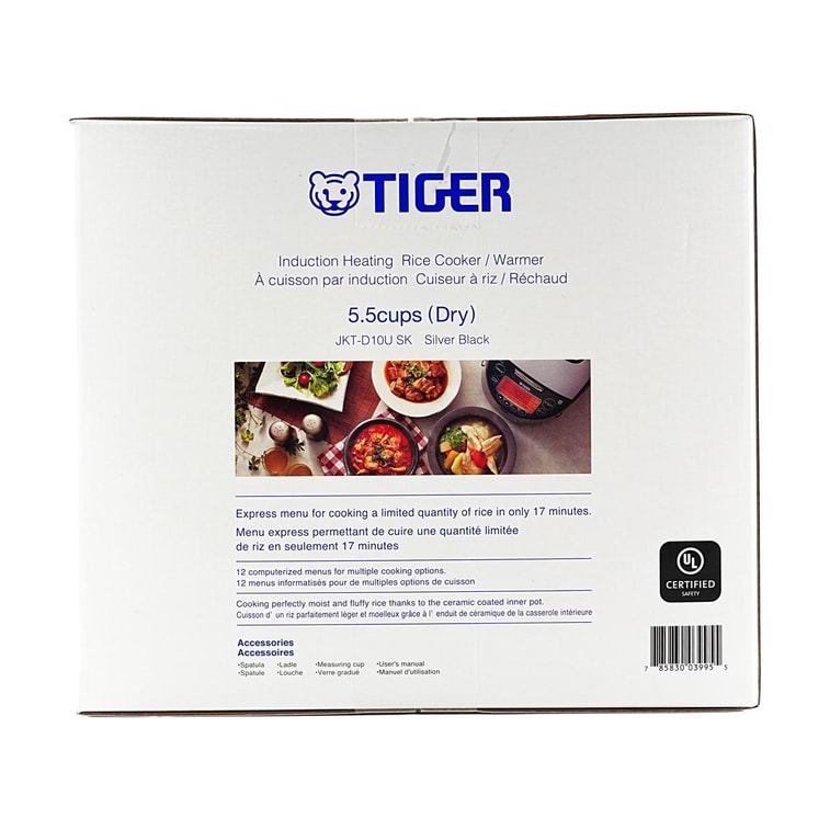 日本TIGER虎牌 电磁加热微电脑电饭煲 家用小容量煮饭神器 5.5杯 JKT-D10U 8