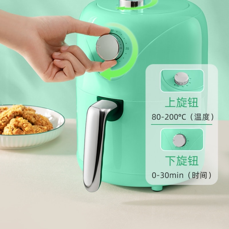 【中国直邮】 亲太太 美规空气炸锅家用小容量迷你便捷无油炸锅  白色 一个装