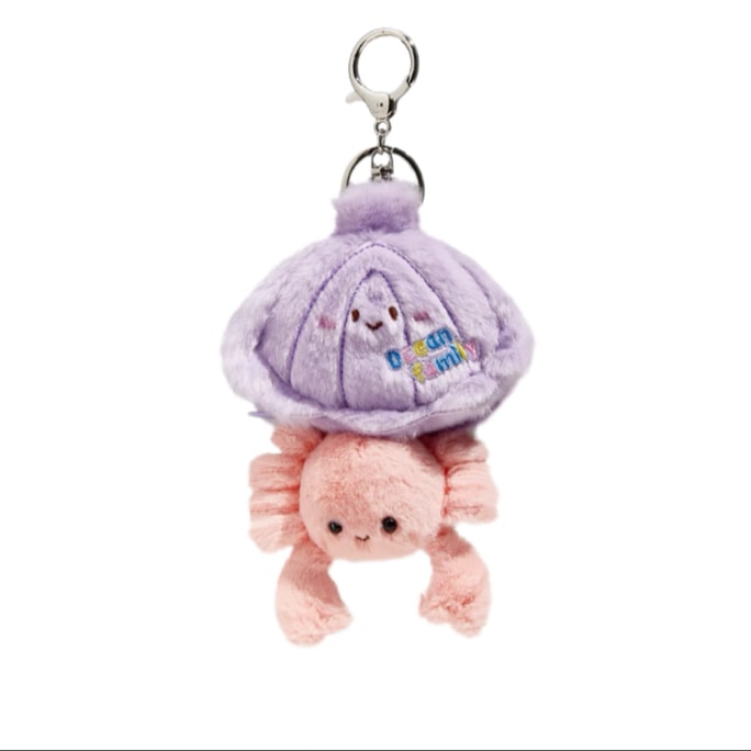 Shell House Pendant Keychain Bag Charm Gift - Crab 1Pc