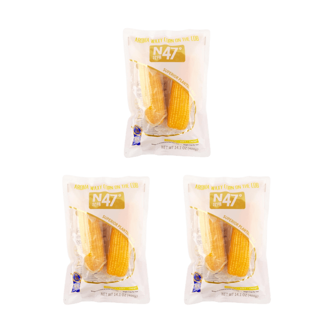 【Value Pack】Sweet Corn on the Cob - 2 Pieces, 14.1oz*3