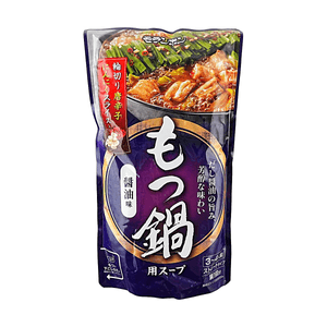 日本MORANBON 牛杂火锅汤底 酱油味 750g【地道博多风味】【醇厚高汤】