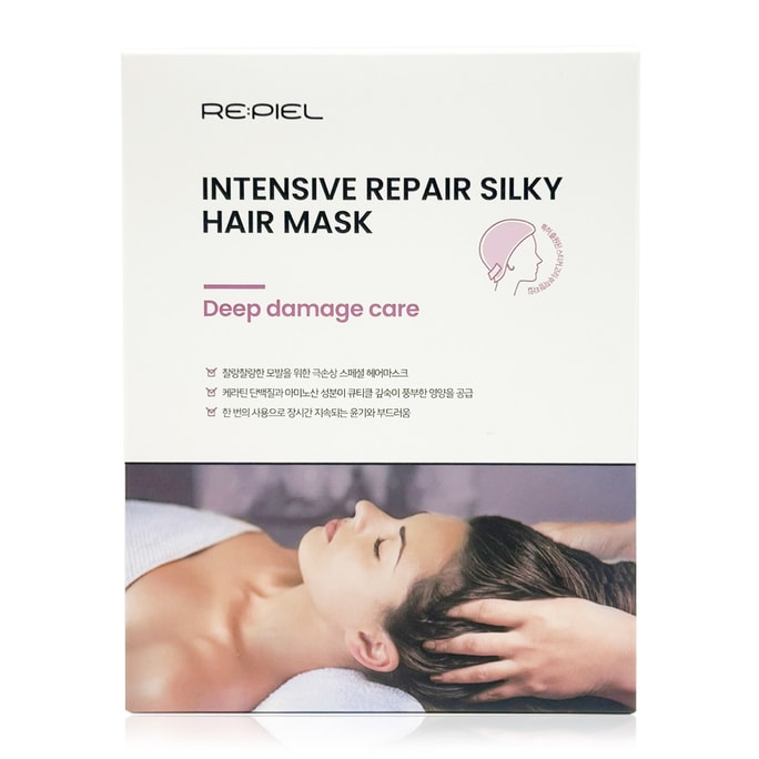 RE:PIEL Intensive Repair Silky Hair Mask - Korea's Best Selling Masks - 4 Sheet 30ml