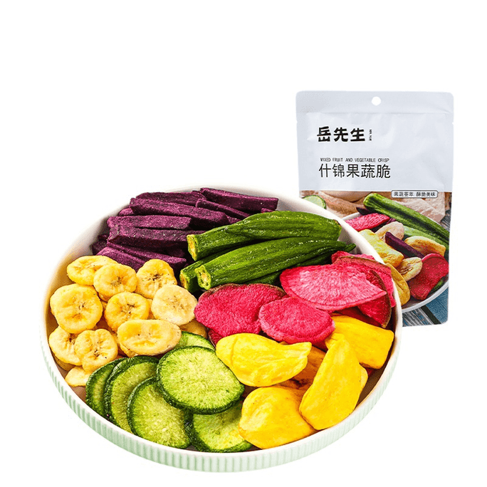 Mr. Yue Assorted Fruits And Vegetables Dried Vegetables Mixed Assorted Fruits And Vegetables Crisp 68g