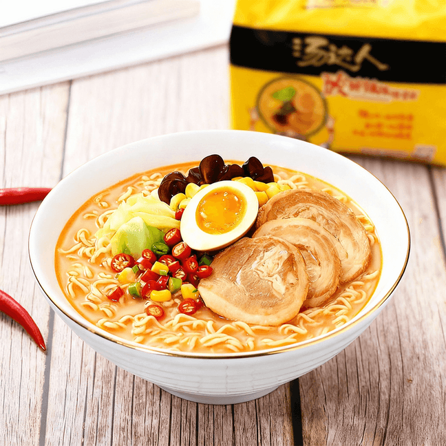 Taiwanese Spicy Pork Bone Flavor Noodles - 5 Packs* 4.58oz
