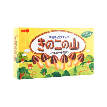 日本MEIJI明治 蘑菇力巧克力饼干 74g