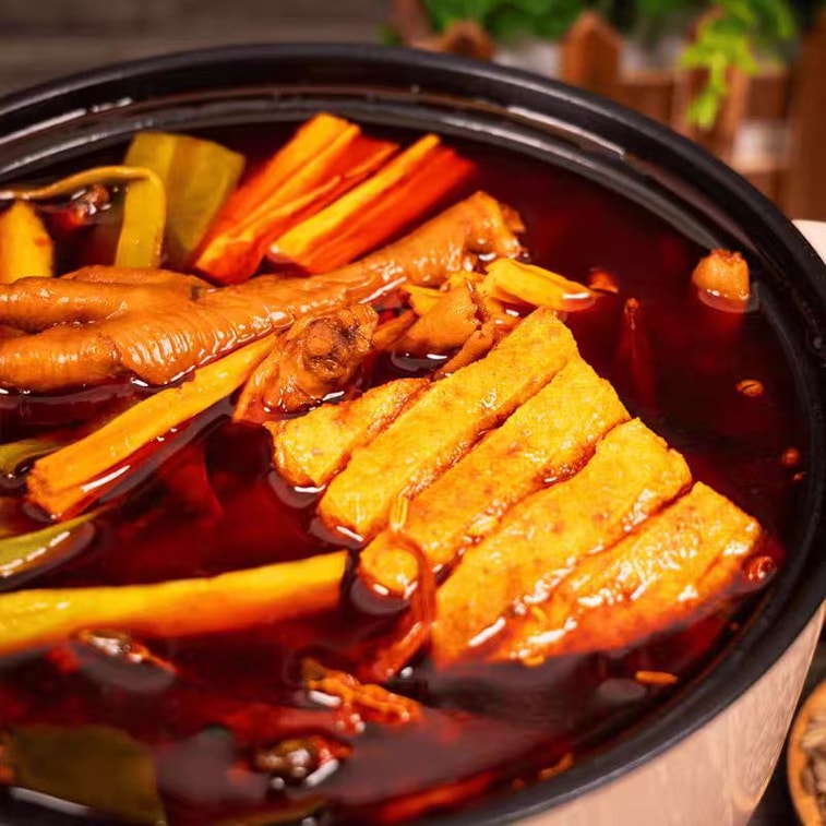 【中國直郵】 曹氏鴨脖 麻辣燙底料 小火鍋調味料 香辣爆辣 辣滷料包 調味醬 【麻辣鮮香十足】微辣160g*1袋 3