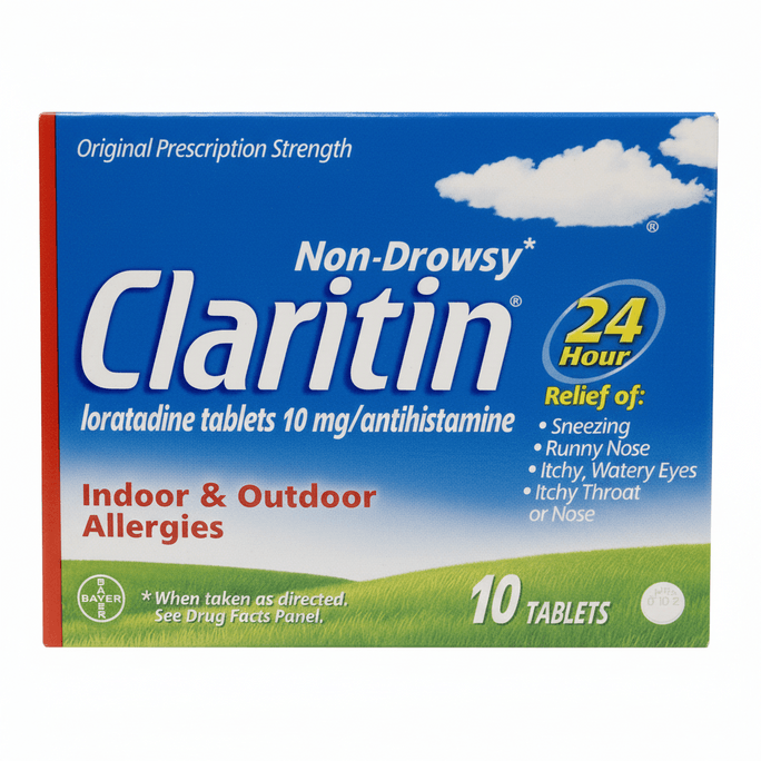 Original Research|Claritin® 24-Hour Non-Drowsy Allergy Relief Tablets Loratadine 10mg 10 Count