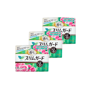【Value Pack】Slim Guard Heavy Flow Feminine Period Pads with Wings, Rose Scent, Size2 /8.07 inch, 78ct