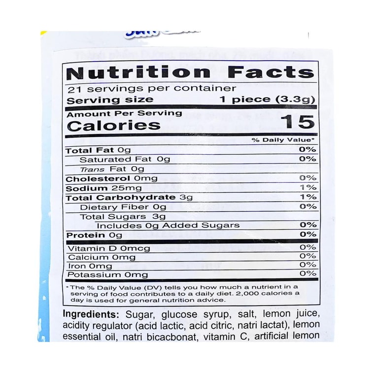 越南BIBICA 咸柠檬糖 70g 3