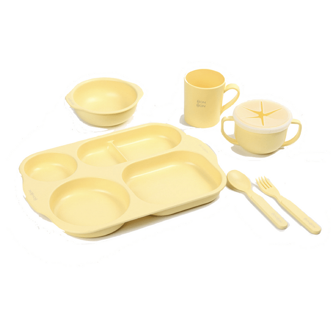 韩国 DAILYLIKE Bonbon 环保玉米餐具套装 Set of 5 Lemon 1 box