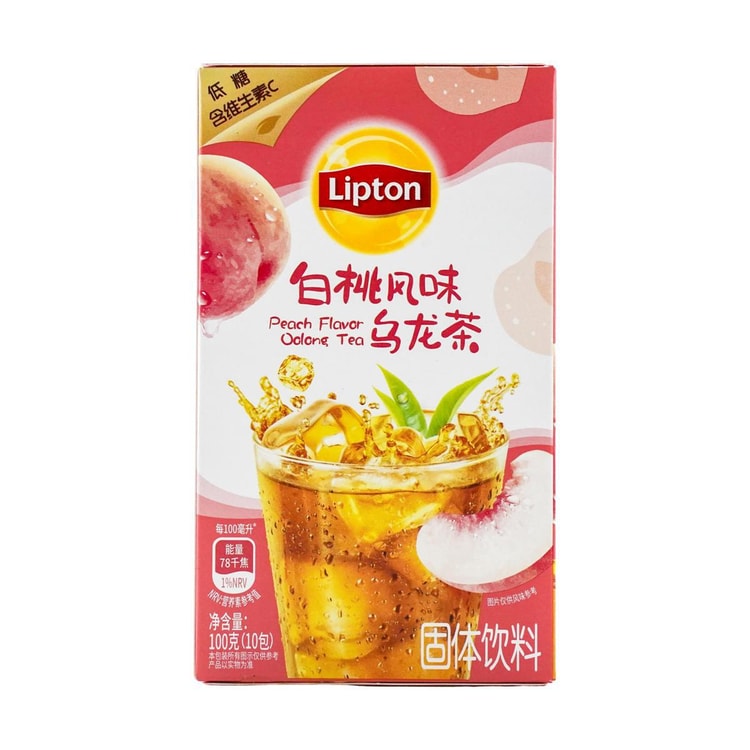 Lipton White Peach Flavored Oolong Tea 3.53 oz - Yami.com
