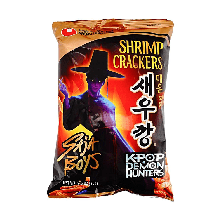 Hot & Spicy Shrimp Crackers, Light & Crispy Seafood Snack, 2.6 oz [ Blackpink Jennie's Pick ] 6