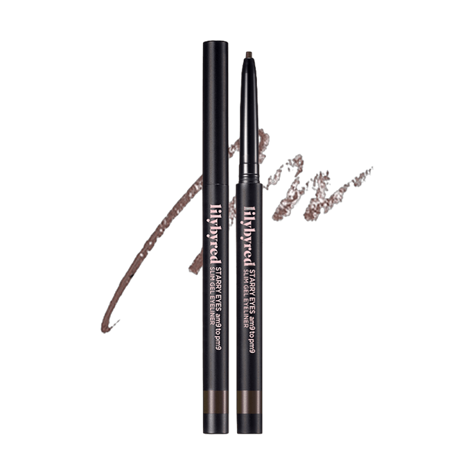 韩国LILYBYRED丽丽百乐 ​​星眸全天持妆纤巧眼线胶笔 2mm超细 柔滑持久显色 #02 Matt Brown 哑光棕【BEST】