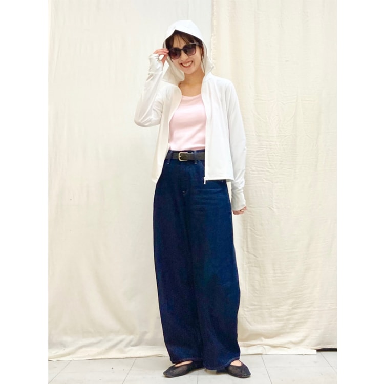 日本直送】ユニクロ レディース UVカット ジップパーカー 日焼け止め服