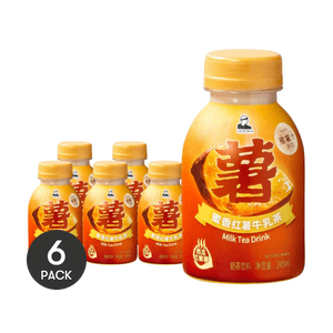 Honey Sweet Potato Flavored Milk Tea, 8.3 fl oz *6【6 Pack】【0 Trans Fat】
