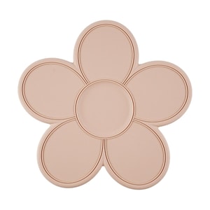 실리콘 이유식 매트 플라워 플레이스매트, 몽환적 핑크