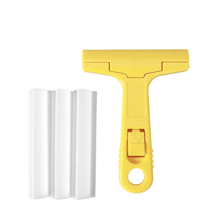 Cleaning Knife, Kitchen Plastic Scraper, Household Cleaning Tool, Shovel, 1 Knife Stand +3 Knife Heads *1 Piece