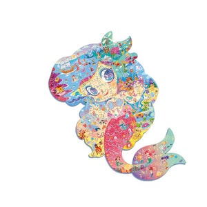 [중국에서 온 다이렉트 메일] RAMBLE 어린이 직소 퍼즐 인어 스타일 128 조각 2~6세 장난감 퍼즐 생일 선물