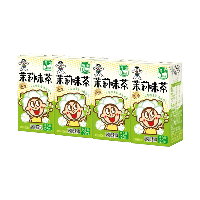 Sugar Free Jasmine Tea Beverage 4.23 fl oz * 4packs【 0 Sugar 0 Calories 0 Fat】