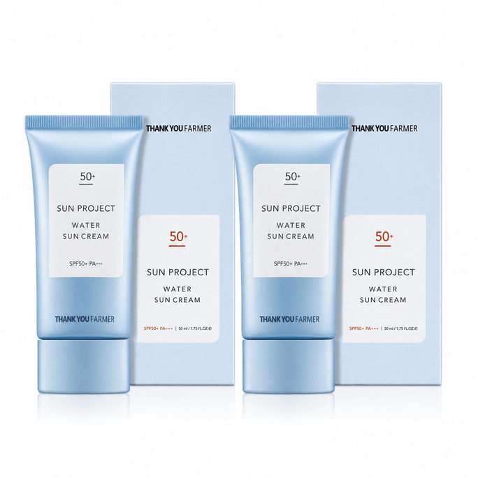 한국 Thank You Farmer 퓨어 앤 딥 에센스 선스크린 50ml | SPF50+ PA+++ 1+1 증정