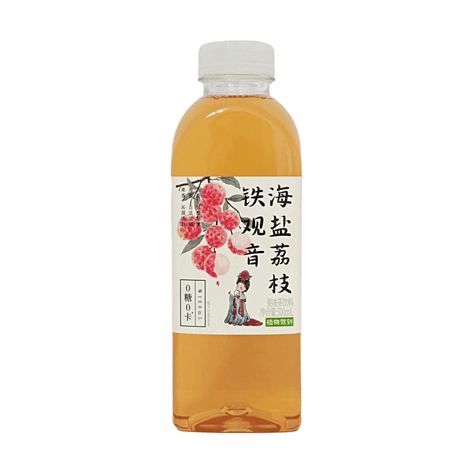植物駕到 海鹽荔枝鐵觀音 500ml*15 【0糖0卡】【清爽解膩】