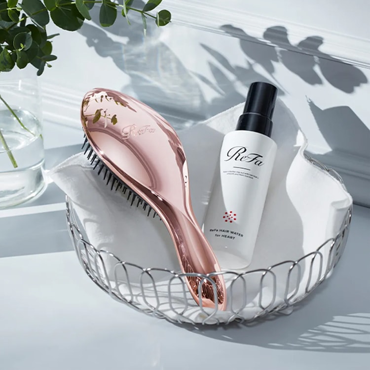 AILE BRUSH Hair Brush Long-handled Comb Rose Gold 1piece - Yami.com