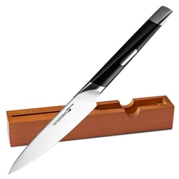 【美国包邮】LINOROSO 4.5 英寸削皮刀 水果刀 超锋利小厨刀附木质收纳盒