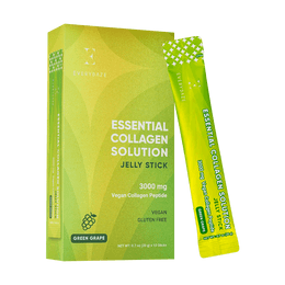 Essential Collagen Solution Jelly Stick, Green Grape Flavor, 10 sticks