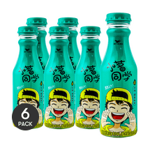 Xiao Ming Liu Liu Da Tea,Lactic Acid Bacteria Fermented Flavored Green Tea, 480ml *6【6 Packs】