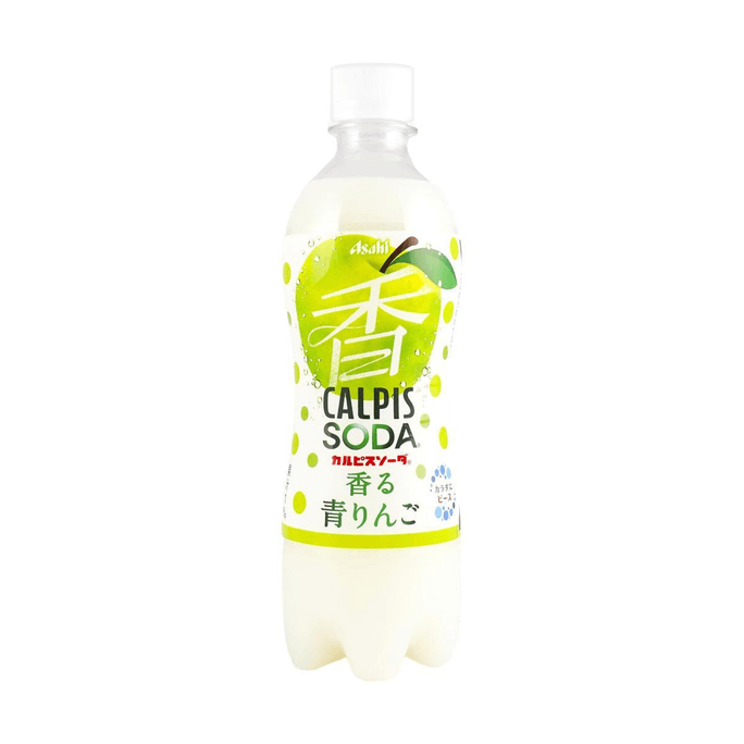 日本ASAHI朝日 CALPIS可尔必思 苏打水 青苹果味 500ml