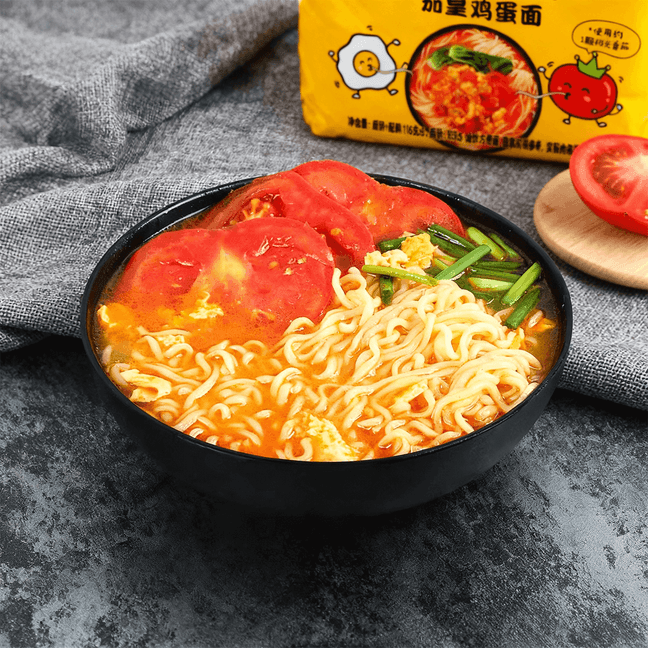 The King of Tomato Instant Noodle Soup - Fried Egg Flavor, 5 Packs 20.45 oz