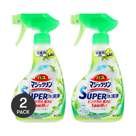 KAO Bath Detergent Super Clean Green Herb Scent 350ml*2【Value Pack】