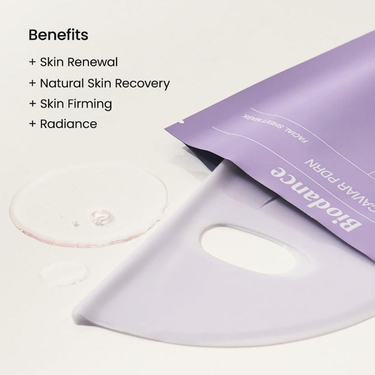 한국산 바이오댄스 리바이탈라이징 캐비어 PDRN 딥 마스크 (4매) 3