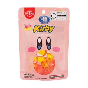 阿麦斯 Kirby 4D立體軟糖 水蜜桃味 60g【含水蜜桃果汁】【立體造型】