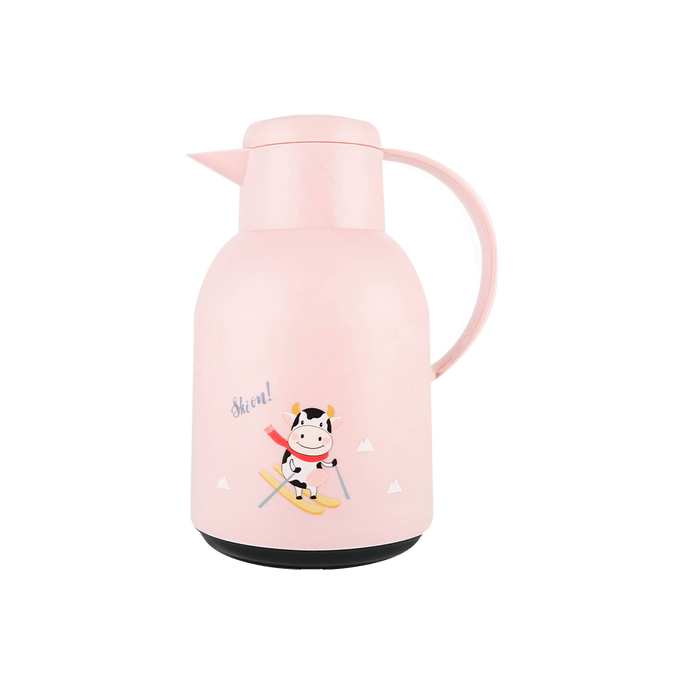 Thermal Carafe Vacuum Insulated Thermos With Lid Pink 1L