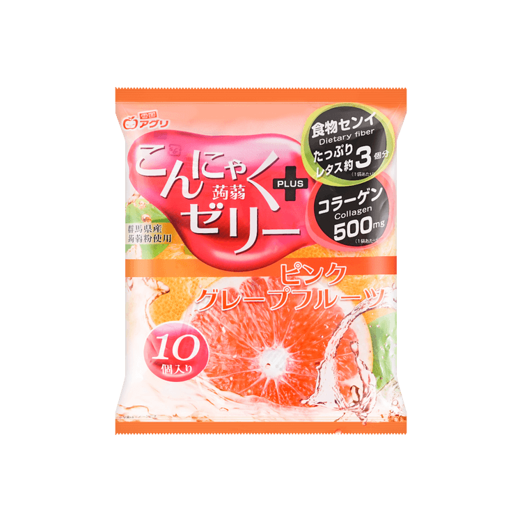 YUKIGUNI AGURI Konnyaku Pink Grapefruit 187g - Yami.com