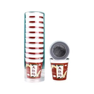 FOXTAIL 프리미엄 다홍파오 종이컵 티, 일회용, 차와 물 분리, 이중 알루미늄 호일 단열, 컵 내장형, 비즈니스 접대용 - 투명 용기, 1인분