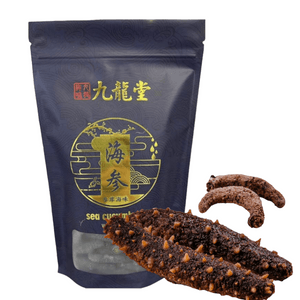九龍堂 特級野生淡幹阿拉斯加紅參 海參(中) 225g 半磅裝 10-15頭