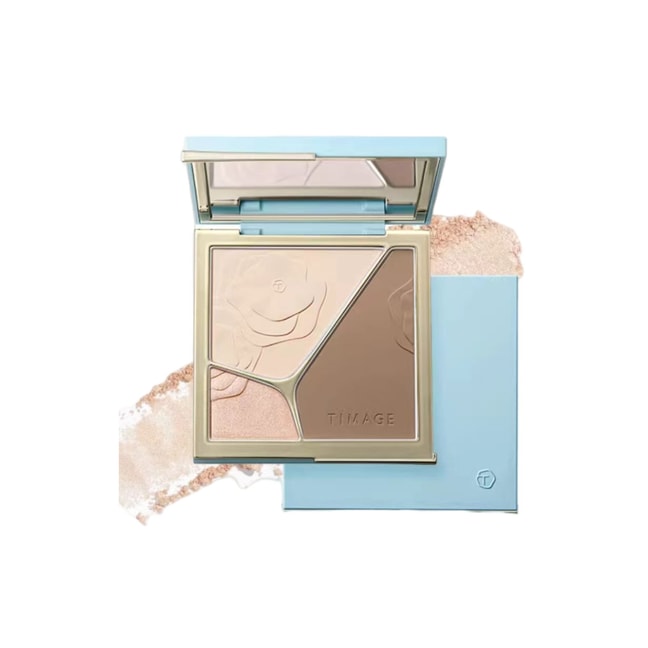 TMIAGE tri-color high-gloss cosmetic plate 17g integrated matte face brightens stereo nose shadow profile