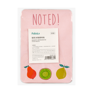 Magnetic Refrigerator Sticky Notes 3-piece set