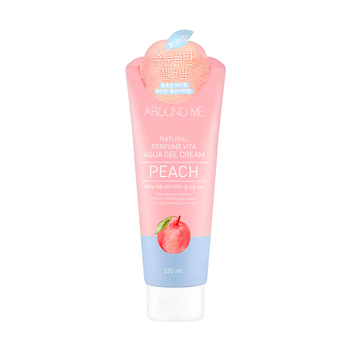 Peach-Scented Body Gel Natural Perfume Vita Aqua Gel - 7.78 fl oz #Peach 