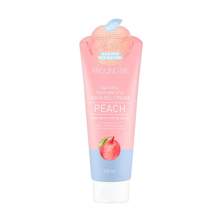 Aroundme Peach Scented Body Gel Natural Perfume Vita Aqua Gel