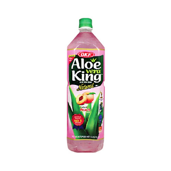 OKF Aloe Vera King Natural Peach Taste Aloe Drink 500ml