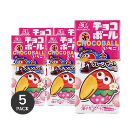 초콜릿 볼 딸기맛 0.88온스 *5【5개입】【귀여운 쿄로짱 포장】