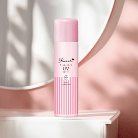 日本NARIS 超级防水百花香调防晒喷雾 防水防汗 SPF50+/PA++++ 90g 粉色香氛款